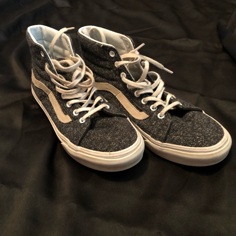 High top Van tennis shoes.  8 women